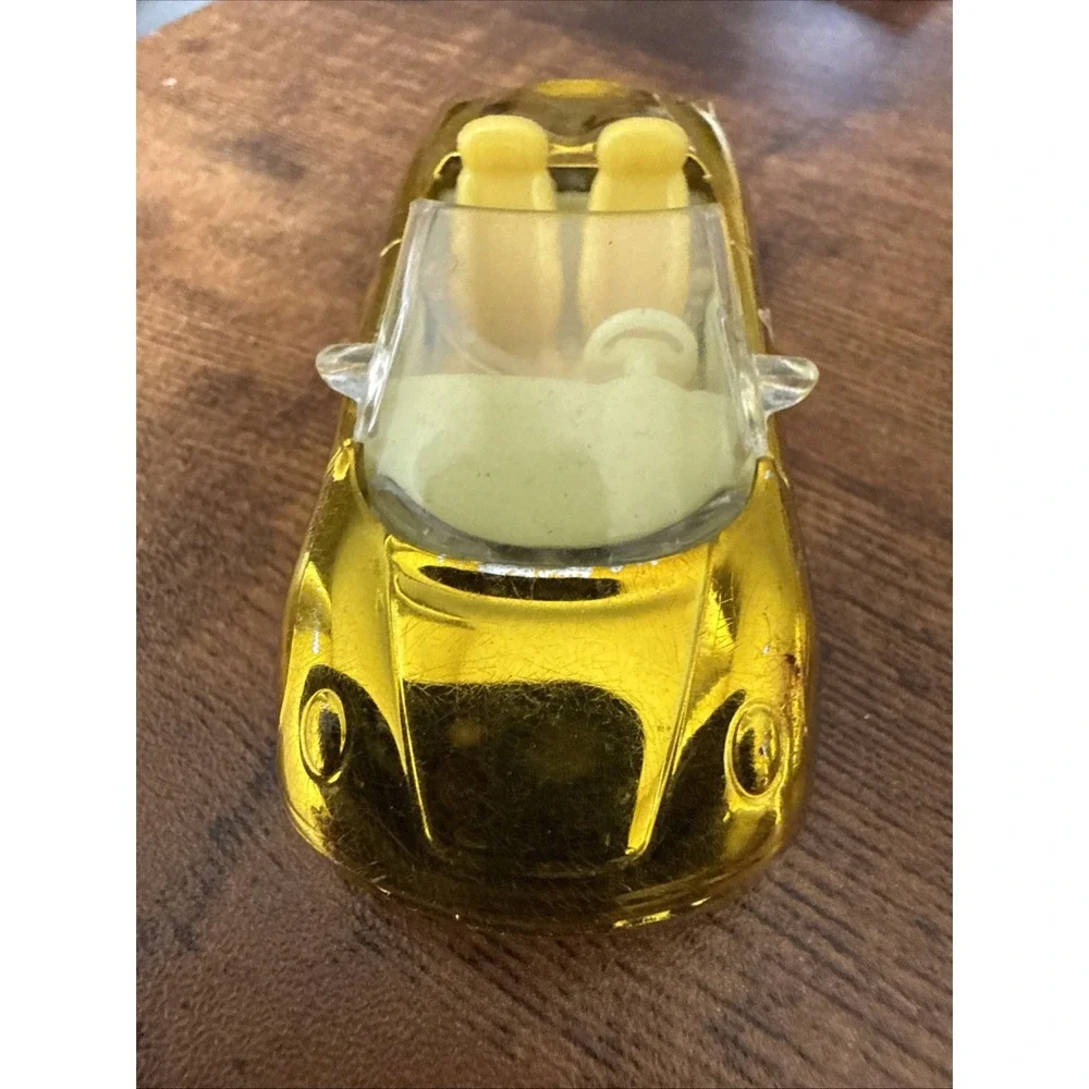 Polly Pocket Gold Convertible Car J1679 2007 Mattel Polly Wheels Diecast